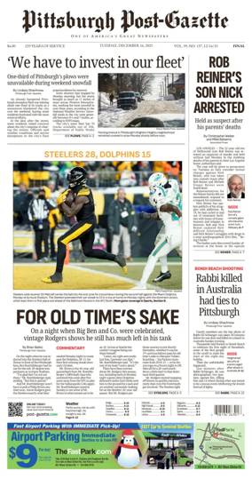 Cover of Pittsburgh Post-Gazette