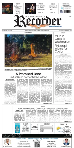 Cover of Porterville Recorder