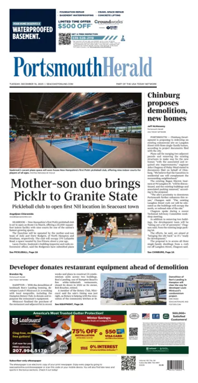 Cover of Portsmouth Herald