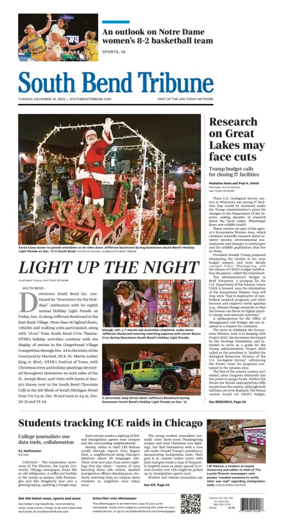 Cover of South Bend Tribune
