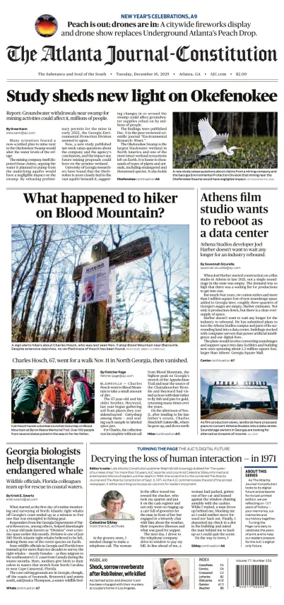 Cover of The Atlanta Journal-Constitution