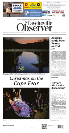 Cover of The Fayetteville Observer