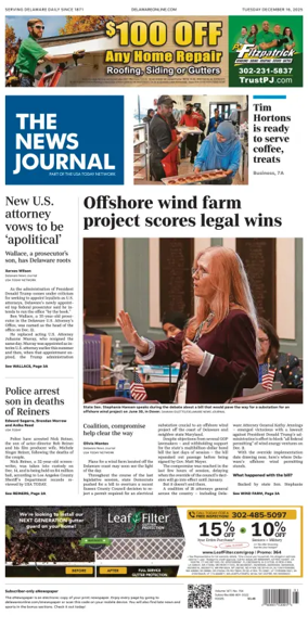 Cover of The News Journal