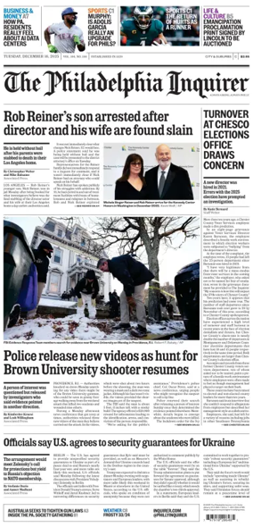 Cover of The Philadelphia Inquirer (South Jersey edition)