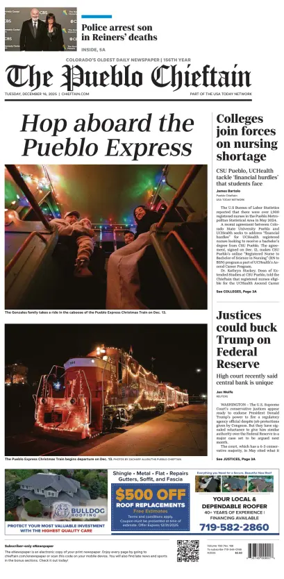 Cover of The Pueblo Chieftain