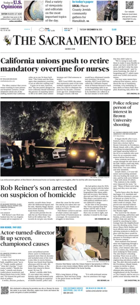 Cover of The Sacramento Bee