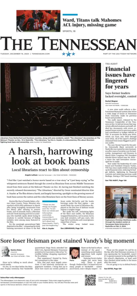 Cover of The Tennessean