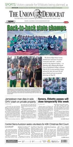 Cover of The Union Democrat