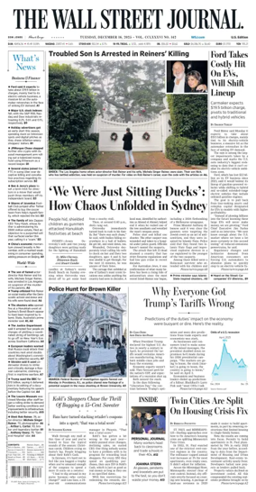 Cover of The Wall Street Journal