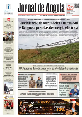 Cover of Jornal de Angola