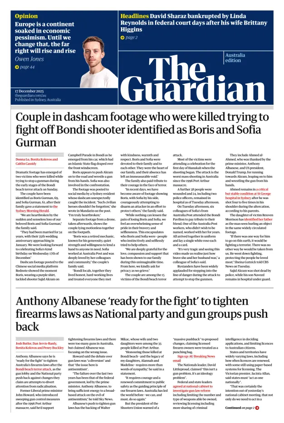 Cover of The Guardian Australia