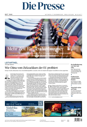 Cover of Die Presse