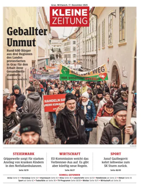 Cover of Kleine Zeitung Steiermark