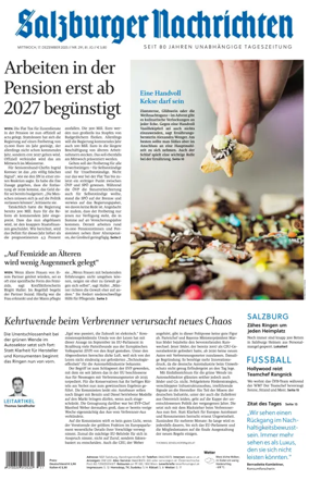 Cover of Salzburger Nachrichten