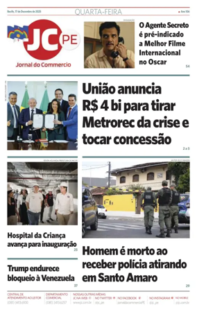 Cover of Jornal do Commercio