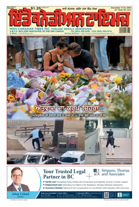 Cover of Indo-Canadian Times