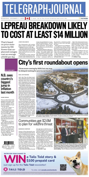 Cover of Telegraph-Journal