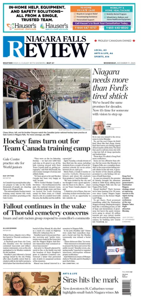 Cover of The Niagara Falls Review