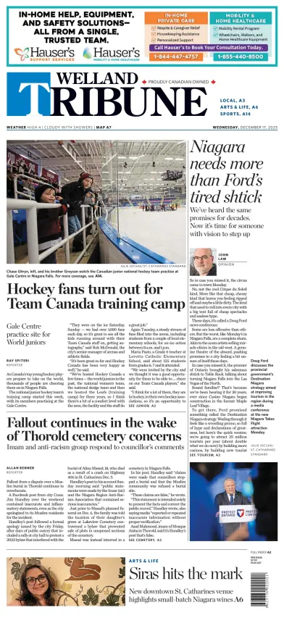 Cover of The Welland Tribune