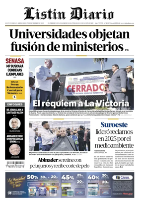 Cover of Listin Diario