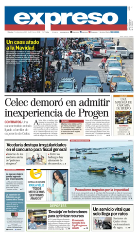 Cover of Diario Expreso