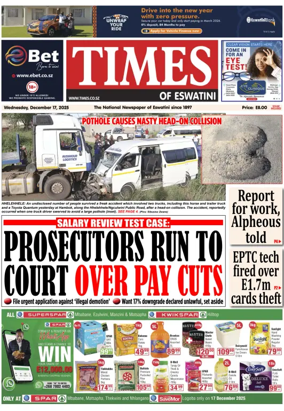 Cover of Times of Eswatini