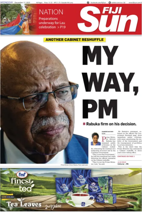 Cover of Fiji Sun