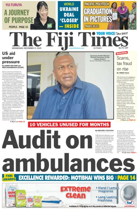 Cover of The Fiji Times