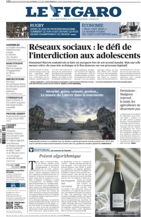 Cover of Le Figaro