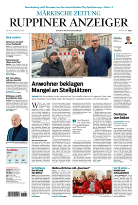 Cover of Ruppiner Anzeiger