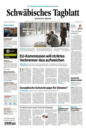 Cover of Schwabisches Tagblatt - Tubinger Chronik
