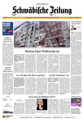 Cover of Schwaebische Zeitung (Alb-Donau)