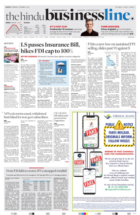 Cover of BusinessLine (Kolkata)