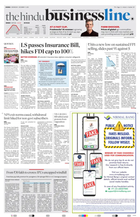 Cover of BusinessLine (Mumbai)