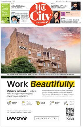 Cover of Hindustan Times (Lucknow) - Live