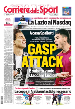 Cover of Corriere dello Sport (Lazio)