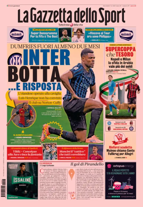 Cover of La Gazzetta dello Sport - Lombardia