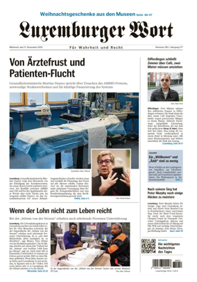 Cover of Luxemburger Wort