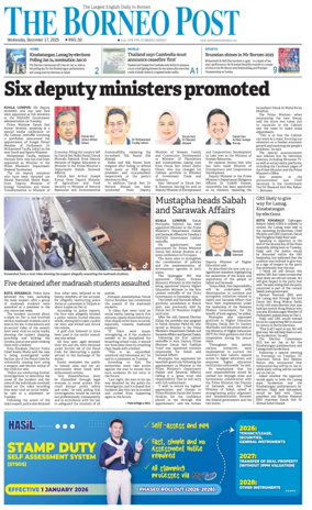 Cover of The Borneo Post (Sabah)