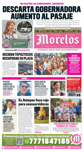 Cover of Diario de Morelos