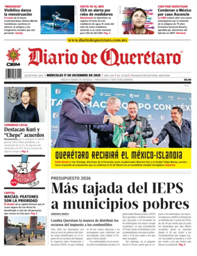 Cover of Diario de Queretaro