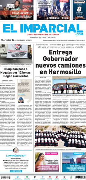 Cover of El Imparcial