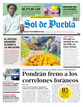 Cover of El Sol de Puebla