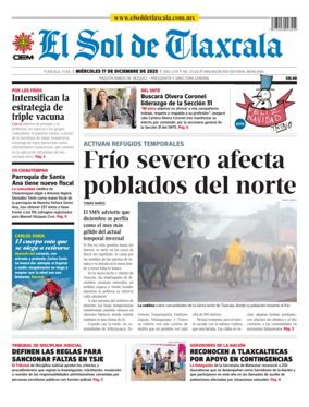 Cover of El Sol de Tlaxcala