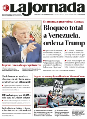 Cover of La Jornada
