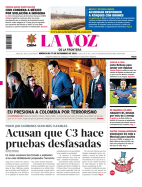 Cover of La Voz de la Frontera