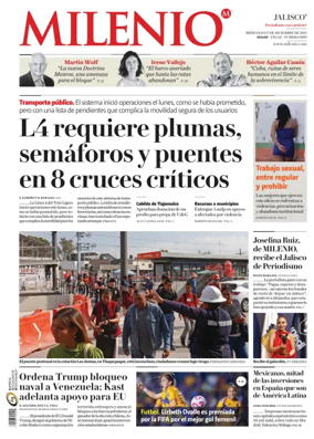 Cover of Milenio Jalisco