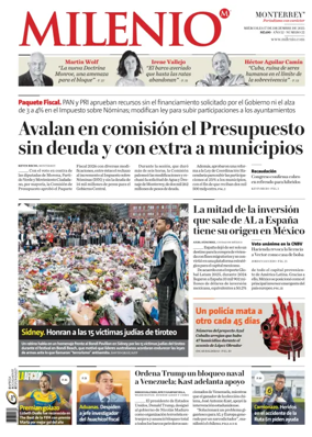 Cover of Milenio Monterrey