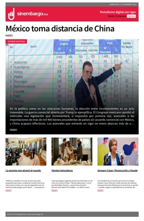 Cover of Sin Embargo Opinion