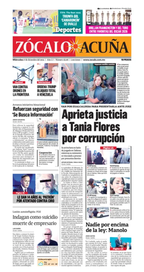 Cover of Zócalo Acuña